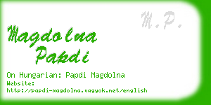 magdolna papdi business card